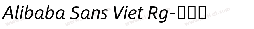 Alibaba Sans Viet Rg字体转换